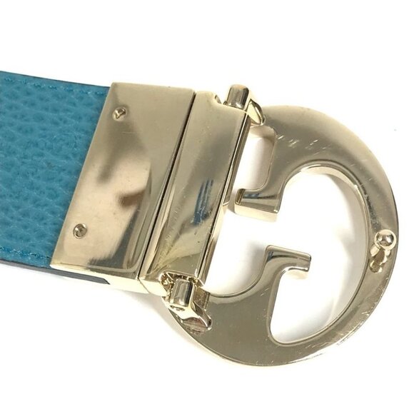 Gucci Belt Double G GG Logo Leather Black main image 7